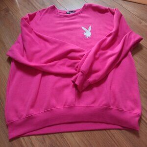 Playboy Hot Pink Women's Crewneck